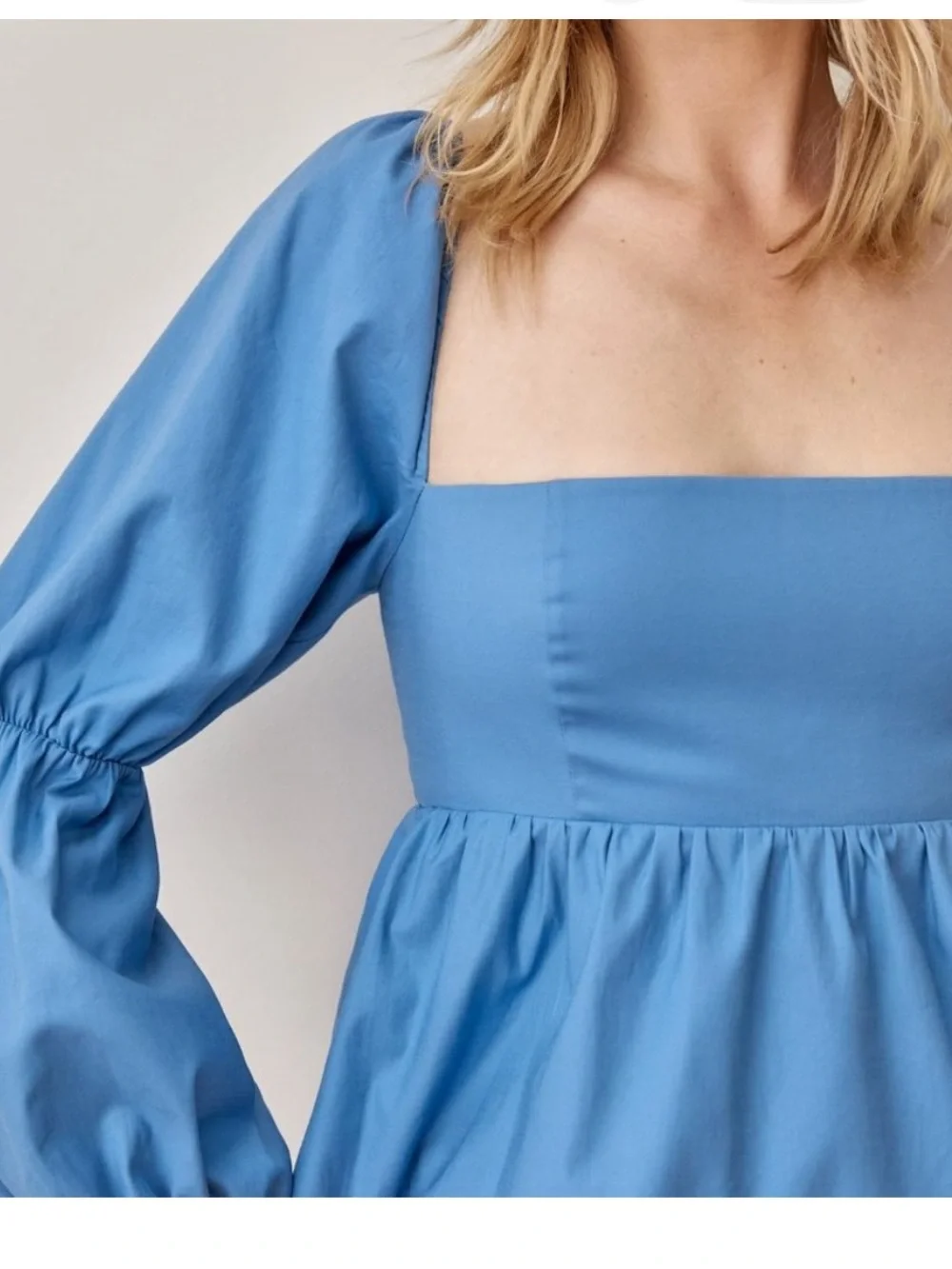 Reformation Jaxley top in azure blue 💙